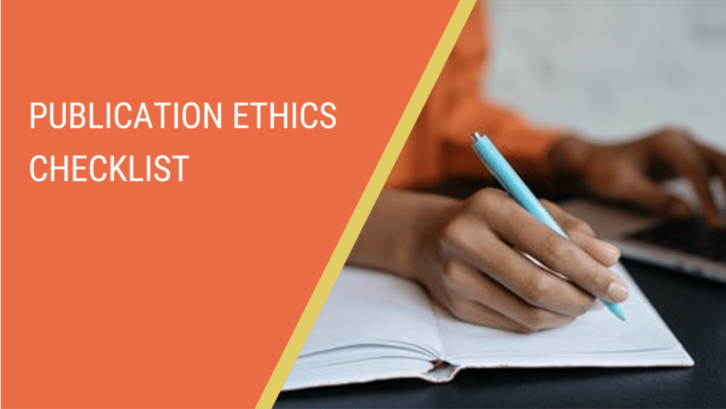 Publication Ethics Checklist